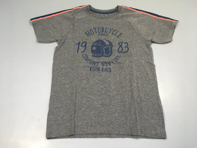 T-shirt m.c gris chiné casque, moins cher chez Petit Kiwi