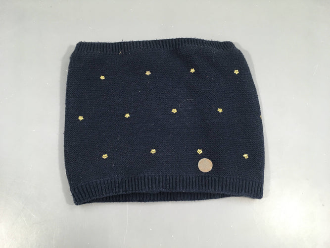 Tour de cou bleu foncé étoiles doublé polar, moins cher chez Petit Kiwi