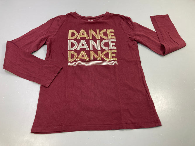 T-shirt m.l bordeau "Dance", moins cher chez Petit Kiwi