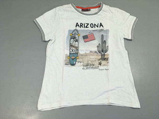 T-shirt m.c blanc Arizona, moins cher chez Petit Kiwi