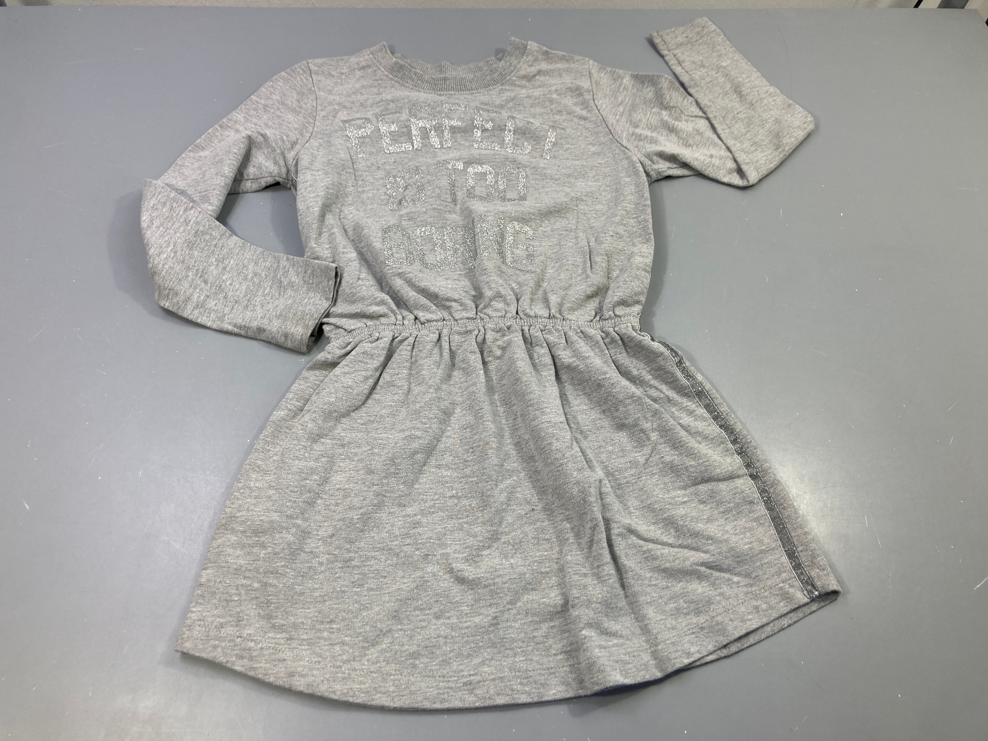 Robe sweat ml gris clair flammé 