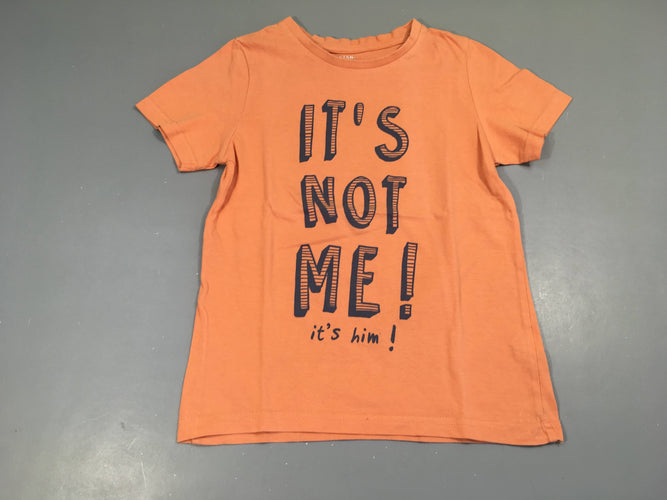 T-shirt m.c orange Not Me, moins cher chez Petit Kiwi