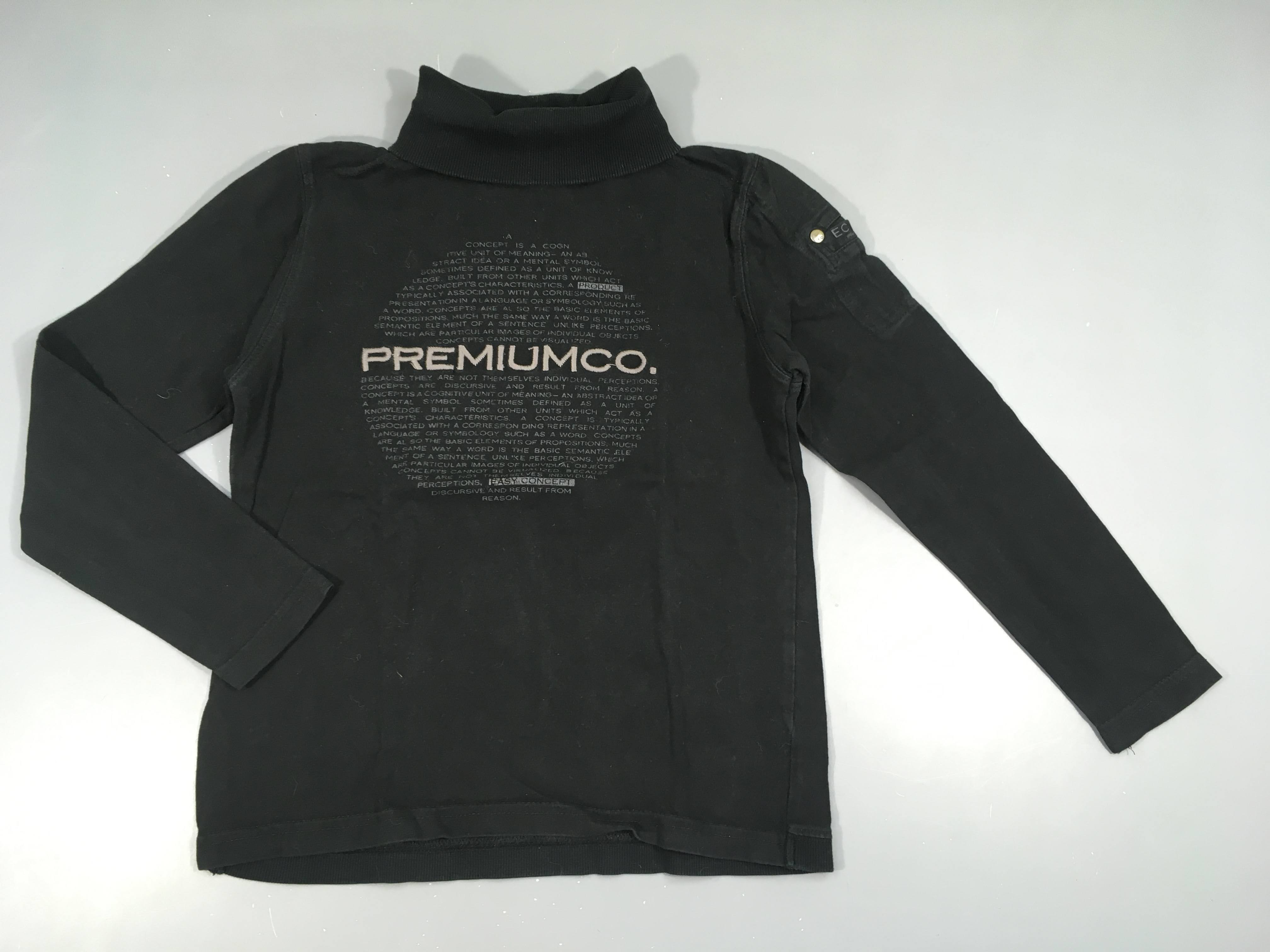 T-shirt m.l noir Premium.co