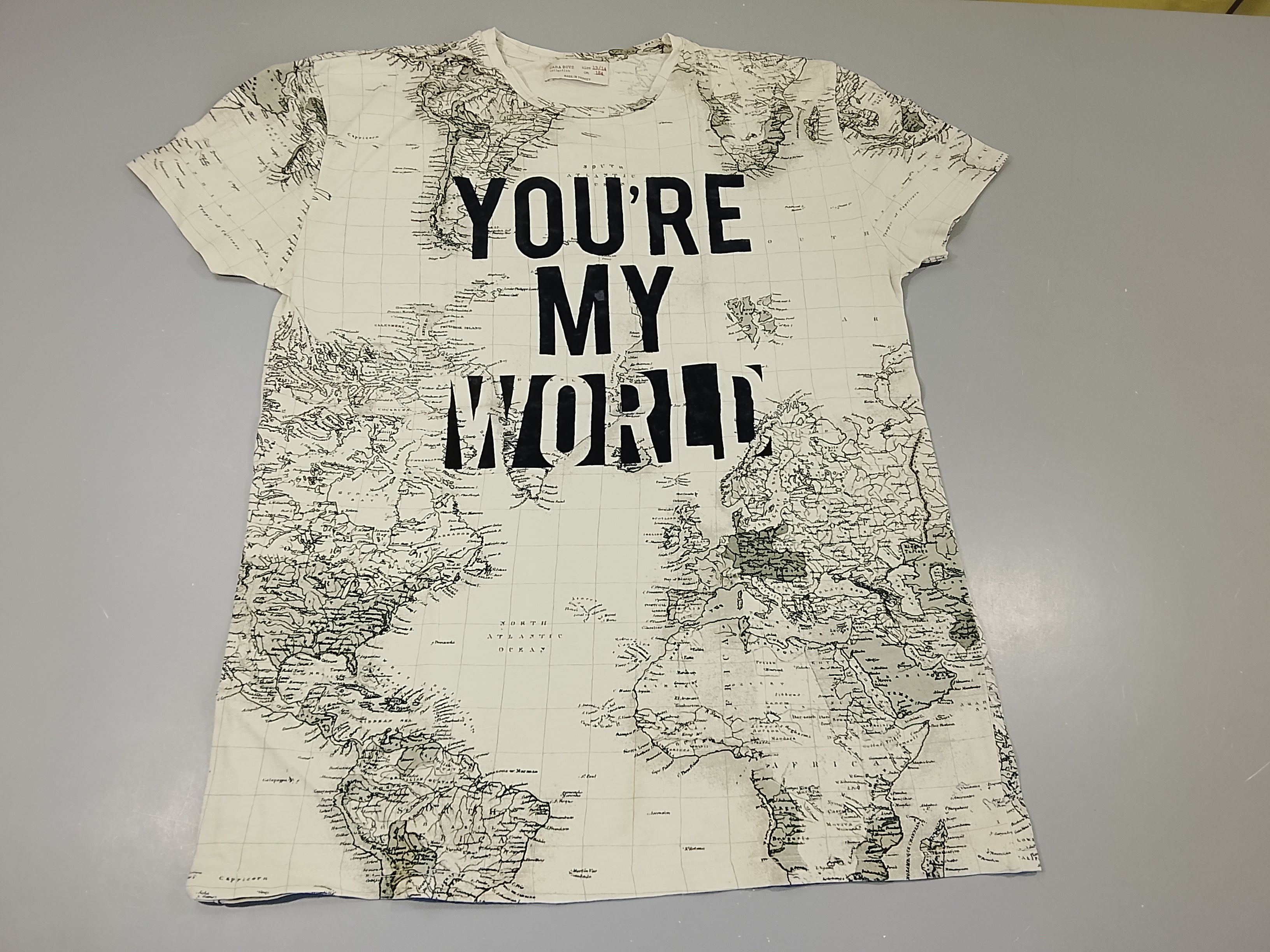 T-shirt m.c blanc cassé carte du londe 