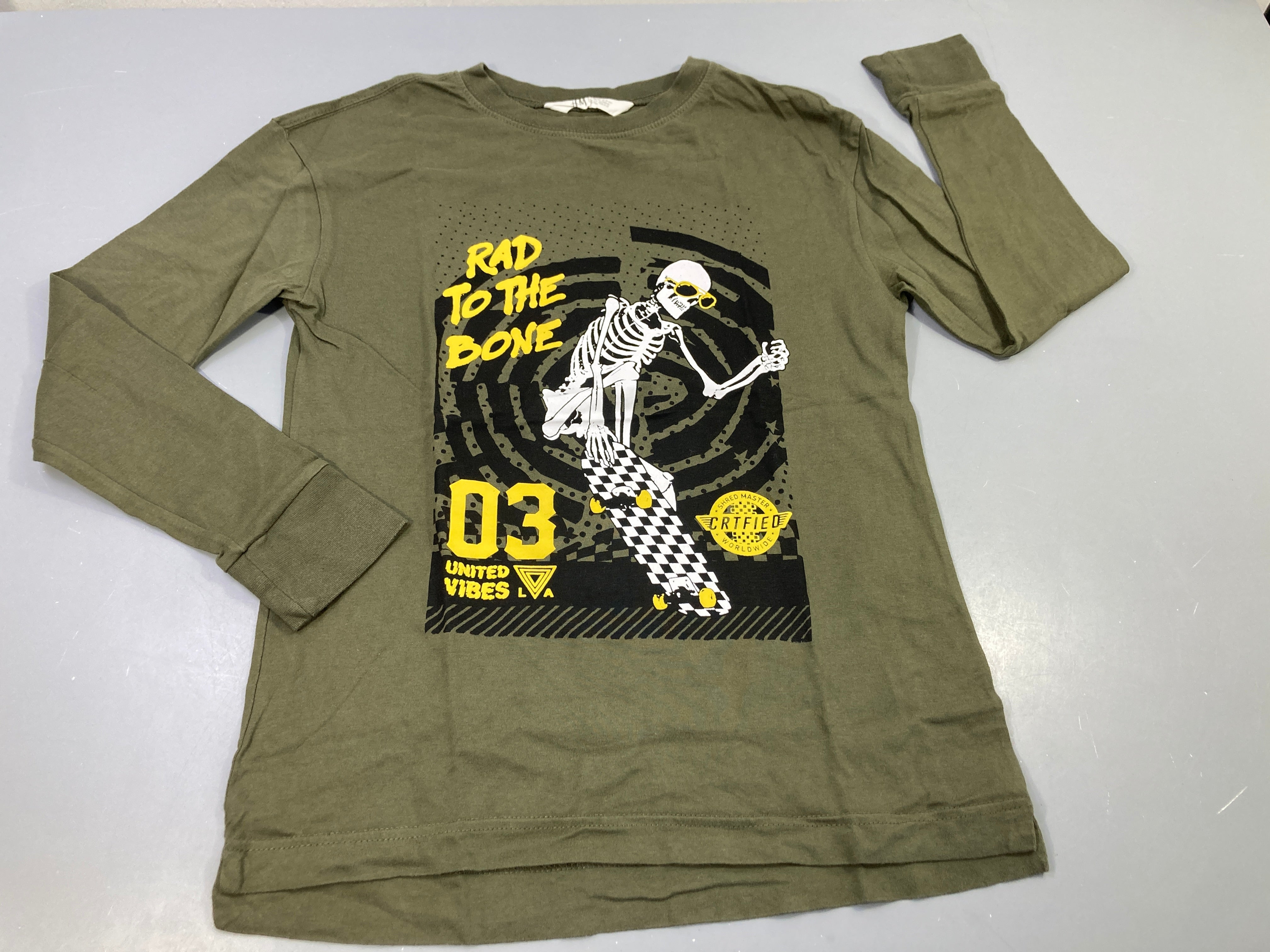 T-shirt m.l kaki squelette 