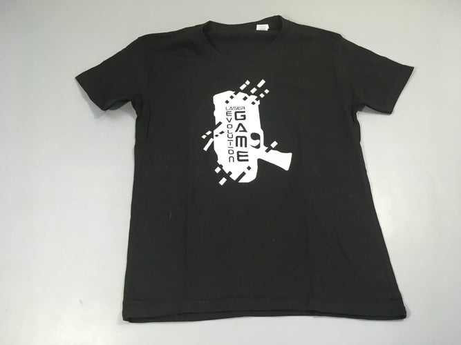 T-shirt m.c noir Lasergame, moins cher chez Petit Kiwi
