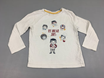 T-shirt m.l blanc My dream-Bouloché