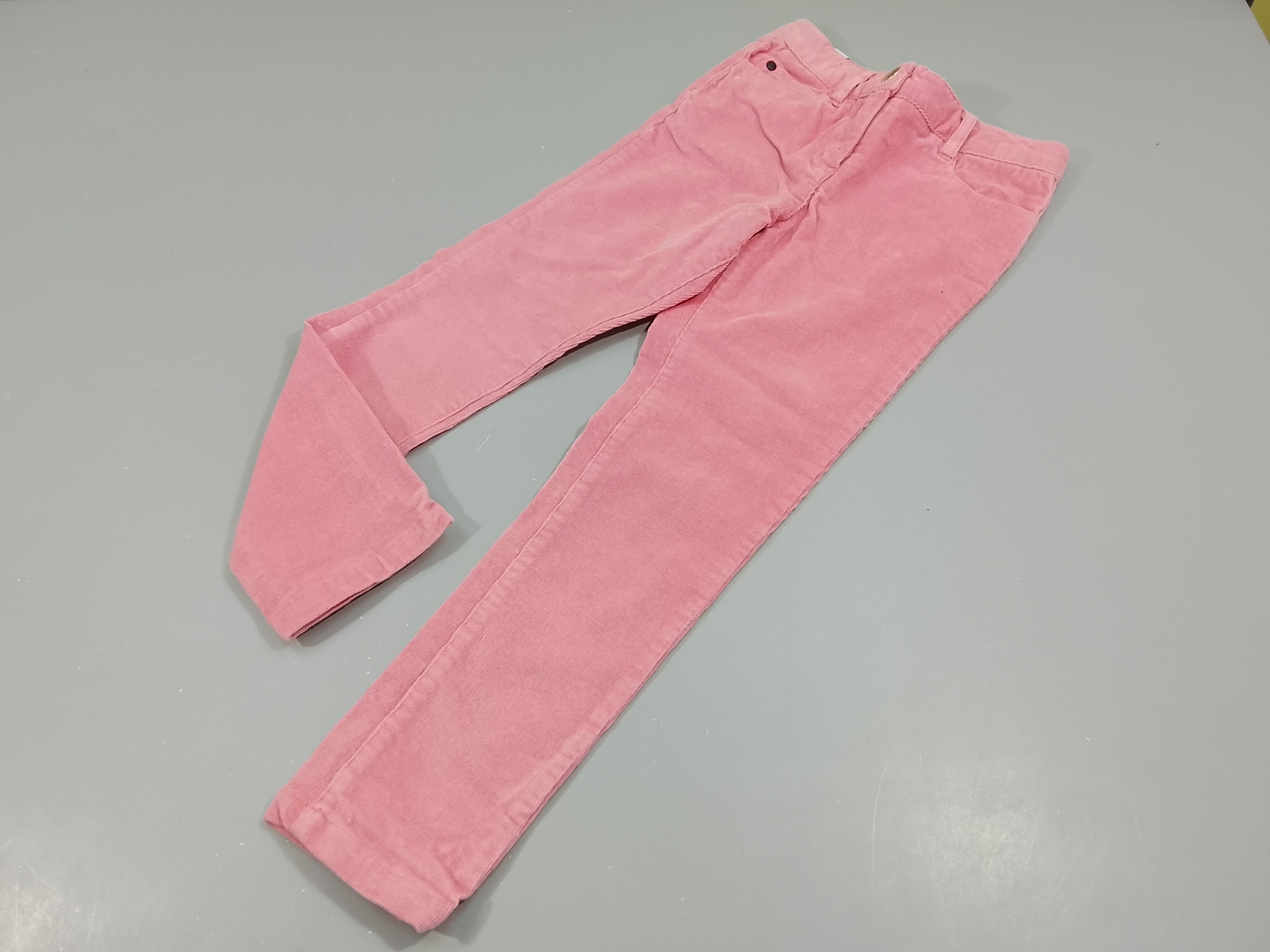 Pantalon en  velours côtelé rose