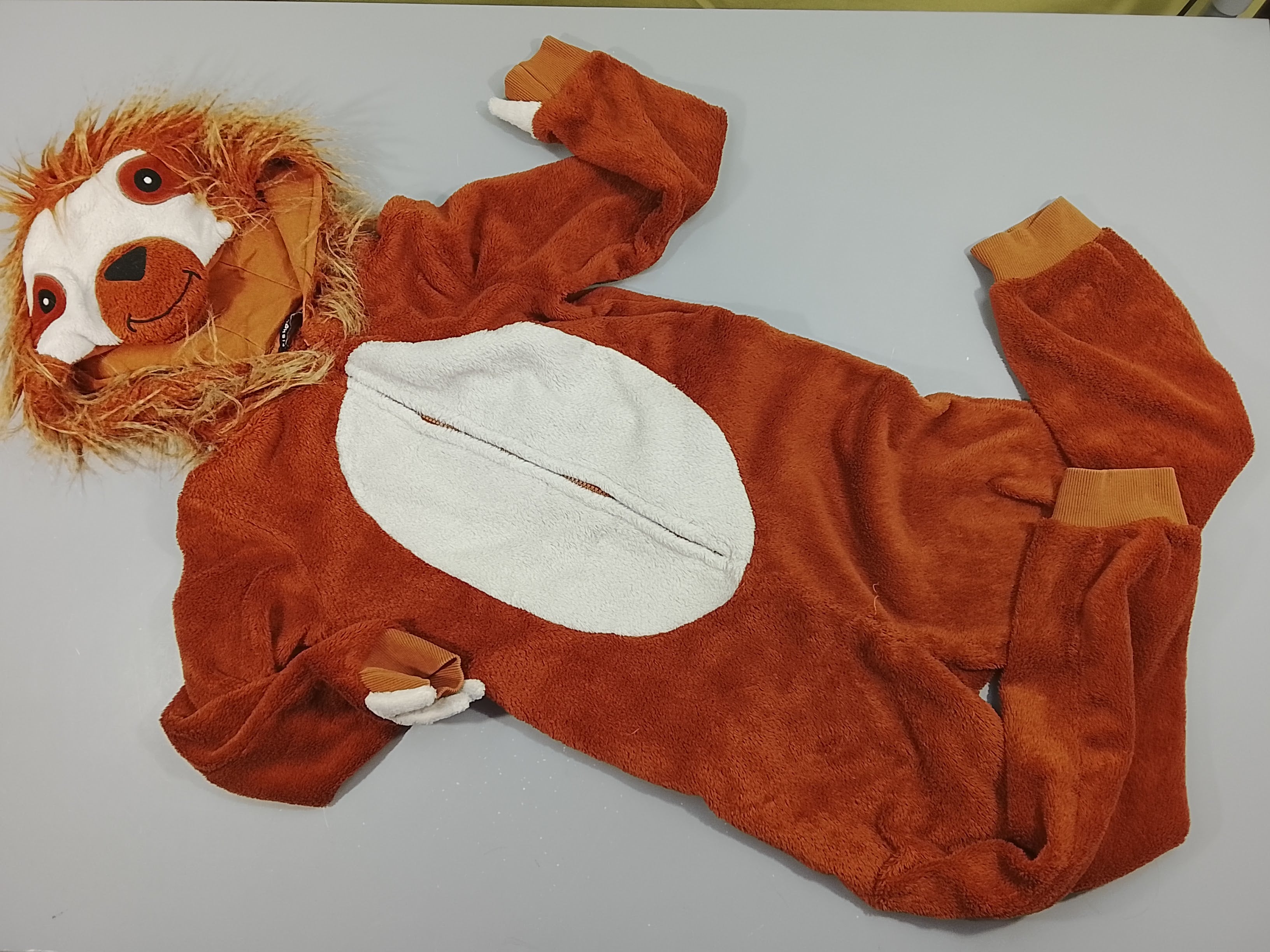 Surpyjama paresseux  brun blanc