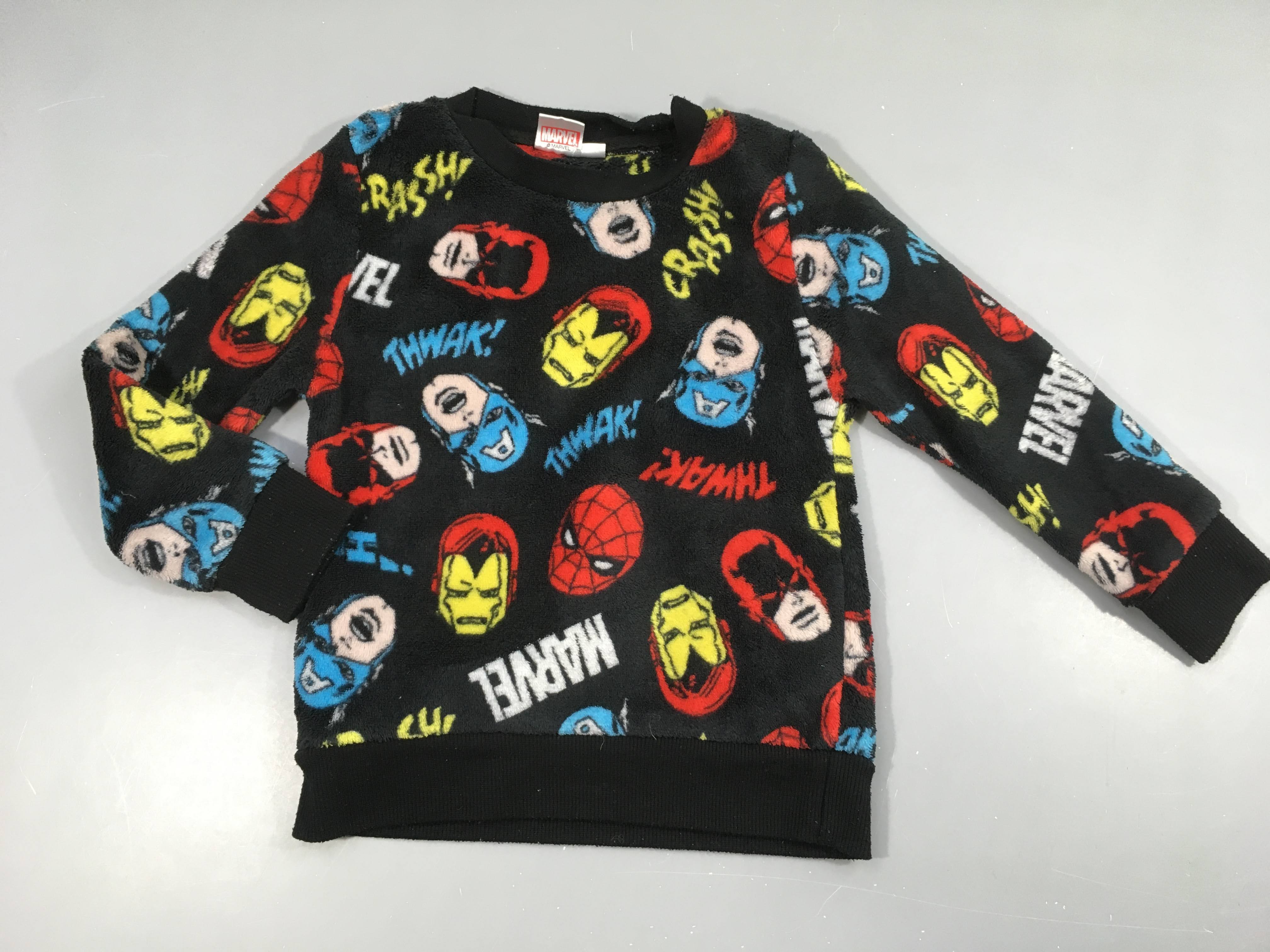 Pull velours noir Mà reversel