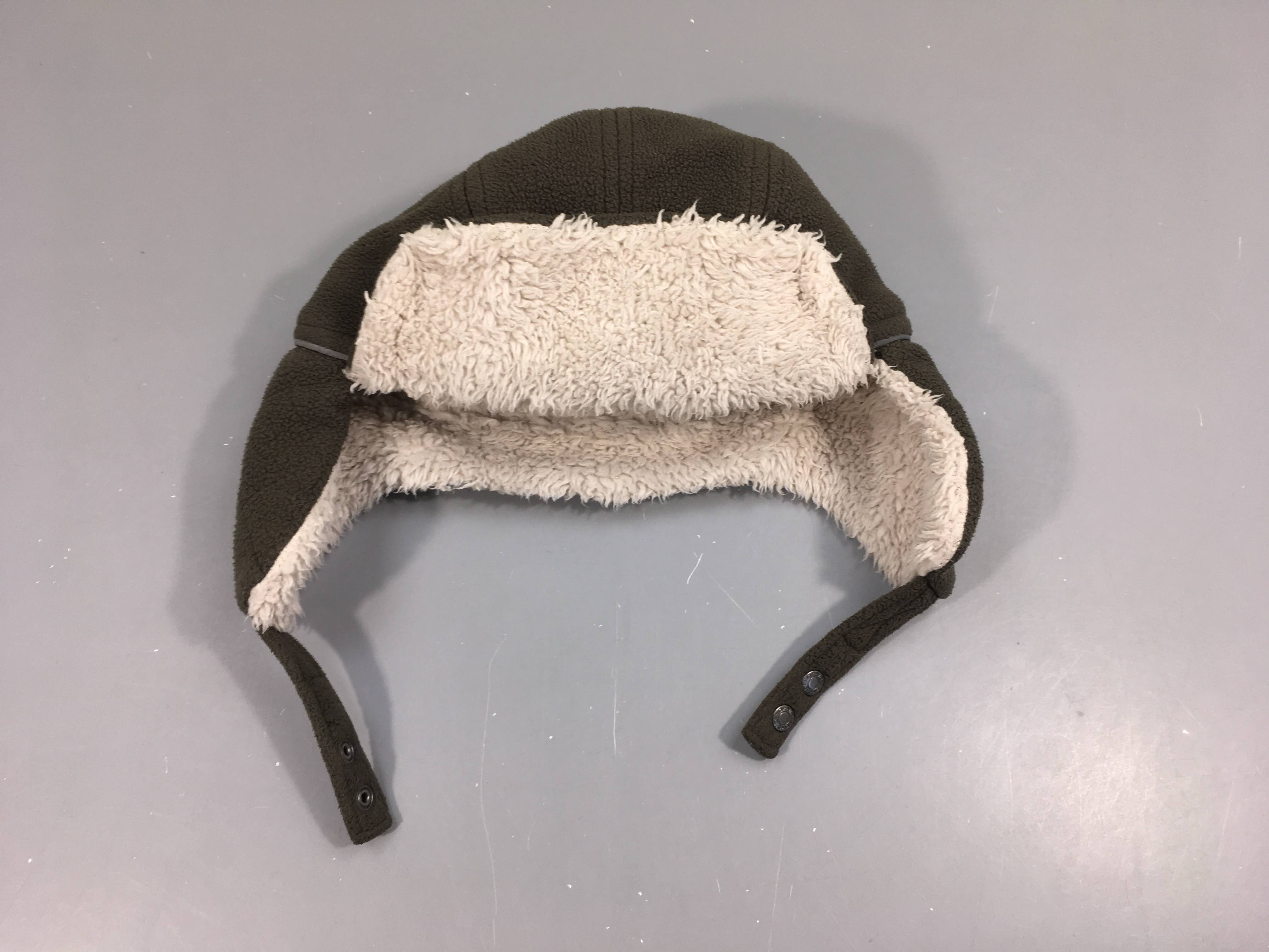 Chapka kaki doublé peluche 52cm