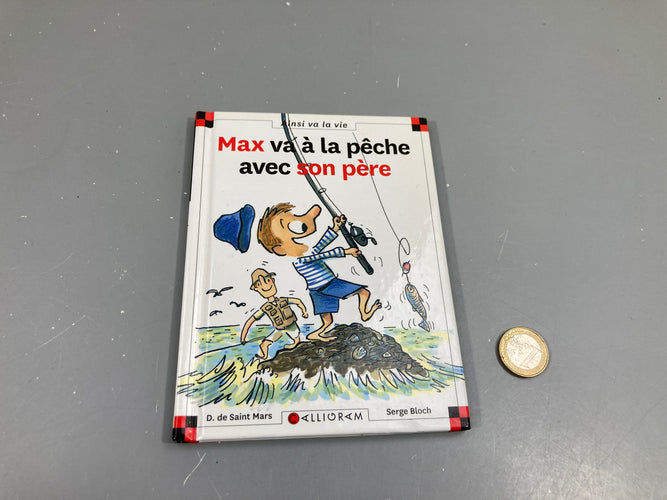 Max va à la pêche avec son père, moins cher chez Petit Kiwi