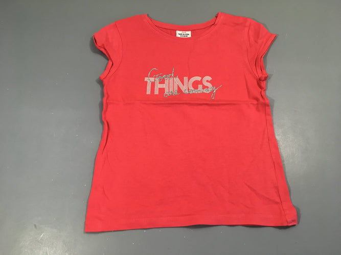 T-shirt m.c rose Things, moins cher chez Petit Kiwi