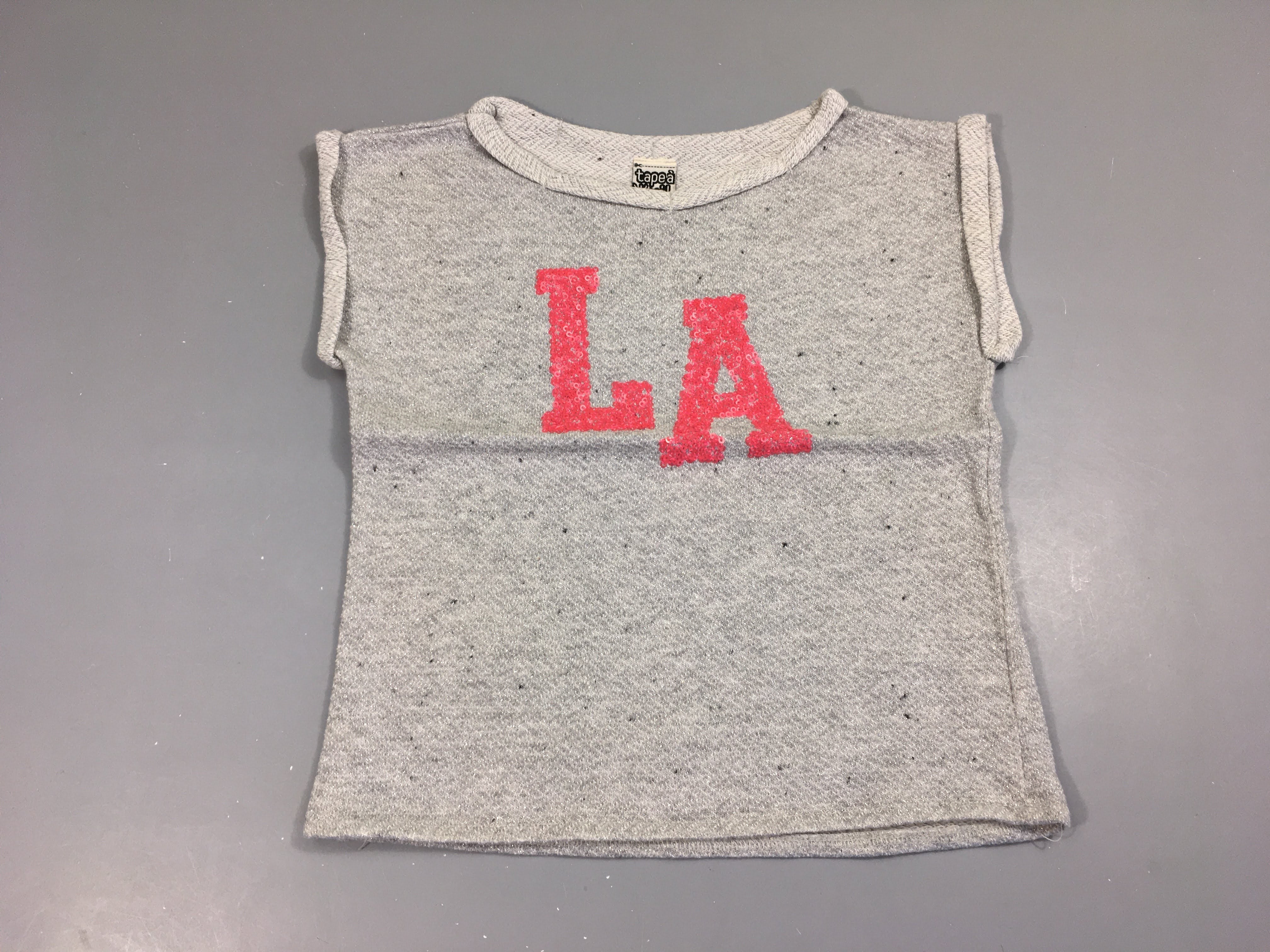 Pull m.c gris irisé LA sequins