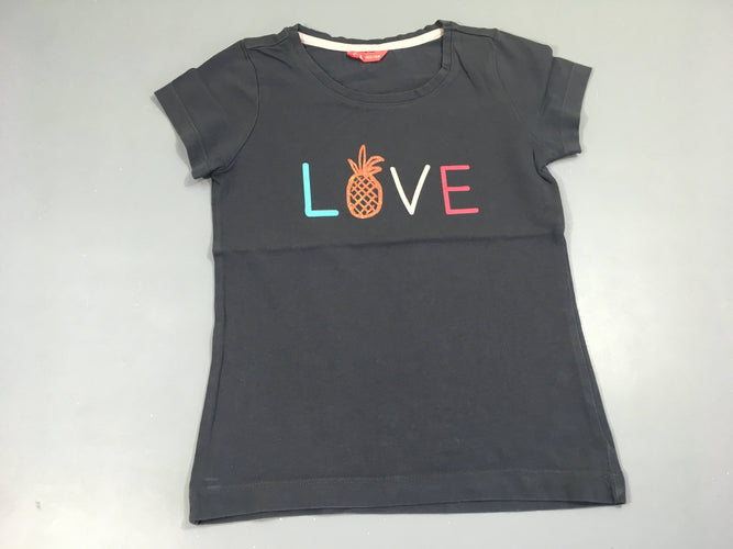 T-shirt m.c gris foncé Love, moins cher chez Petit Kiwi