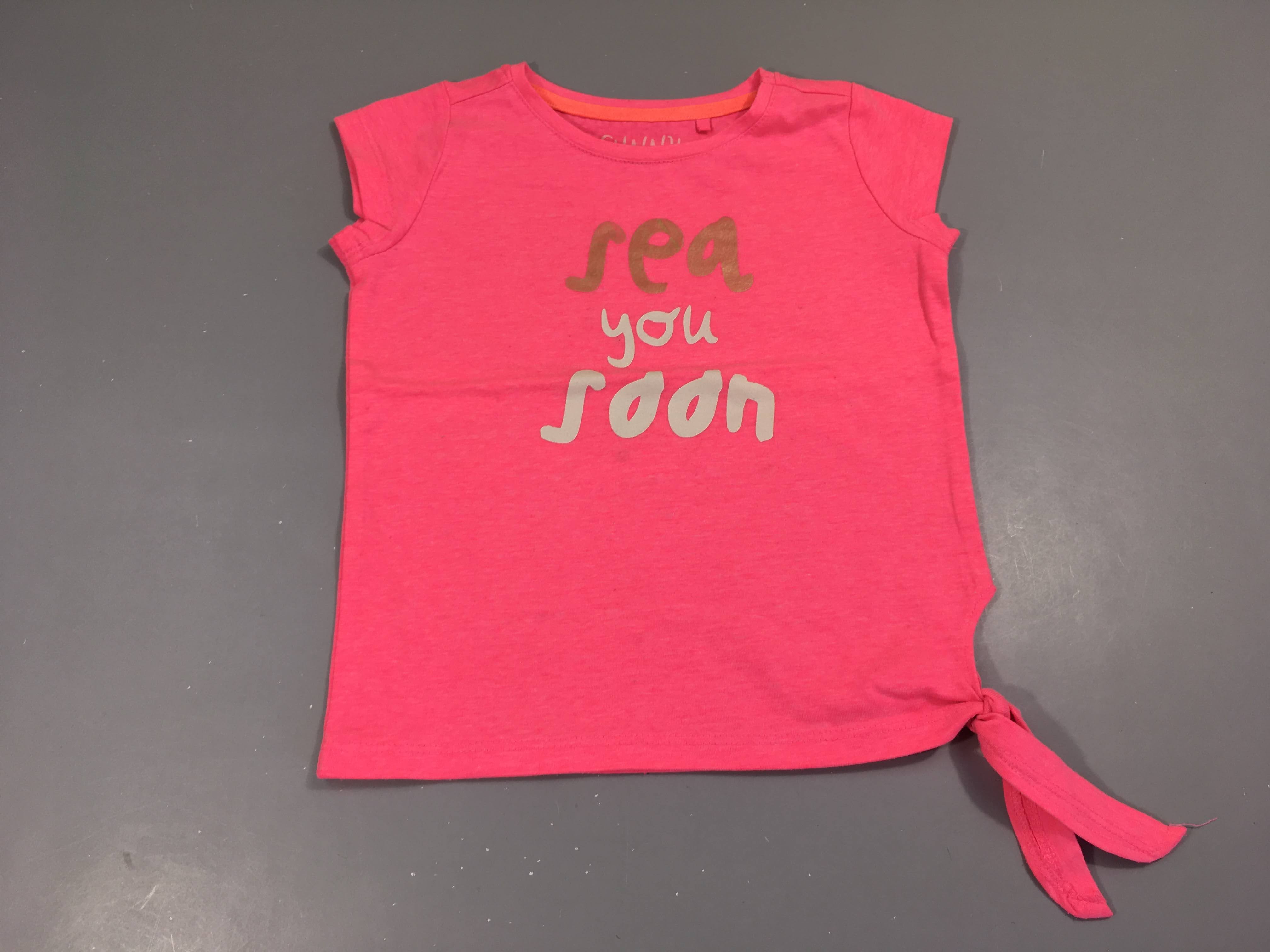 T-shirt m.c rose vif Sea