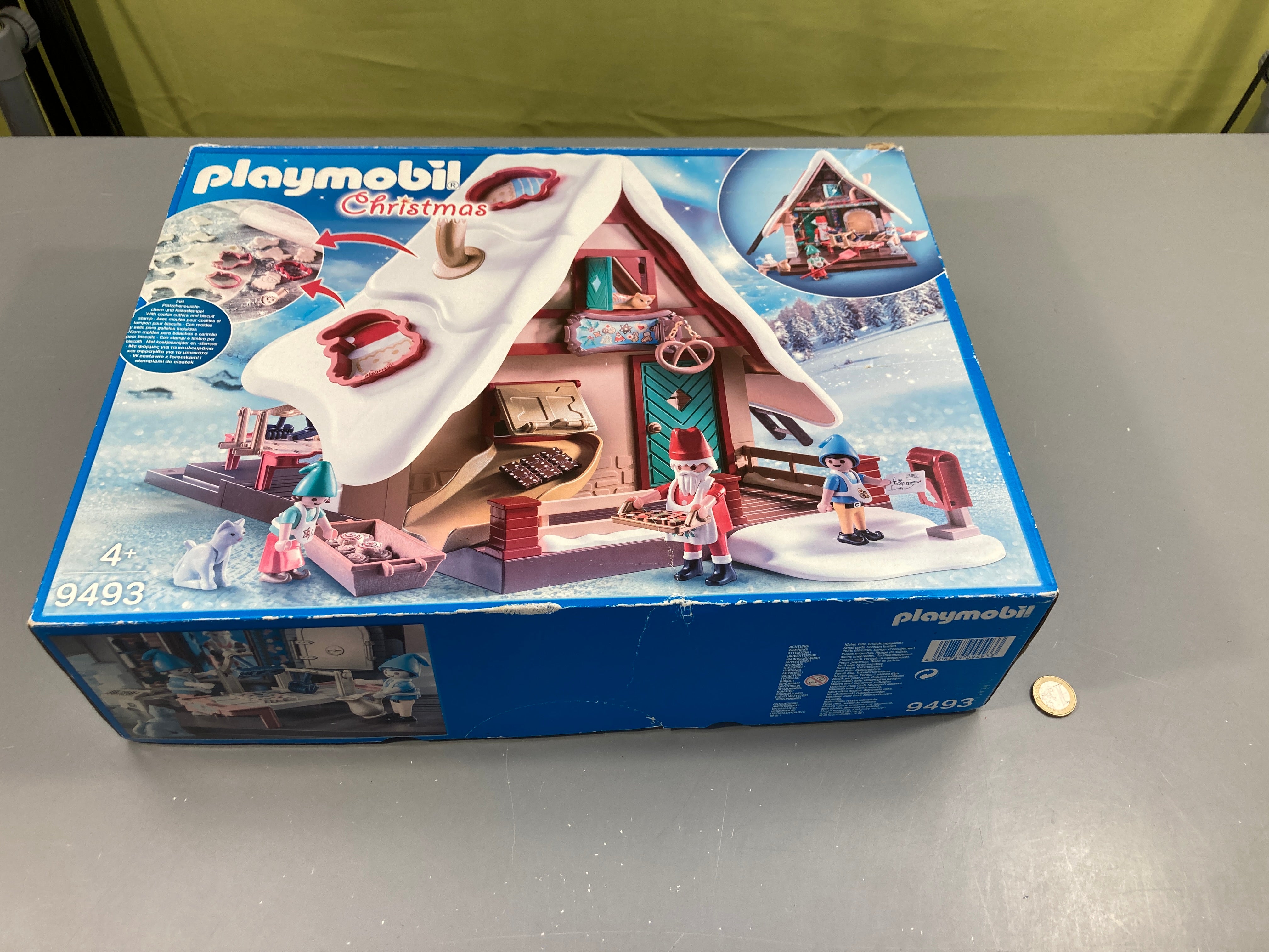 Christmas 9493 Boulangerie de Noël Manque l'échelle-une forme à biscuit-la pelle du four-la chaine permettant de suspendre le bretzel