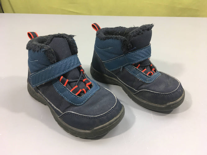 Bottines waterproof bleu, 24, moins cher chez Petit Kiwi