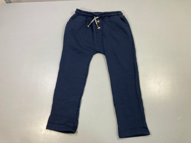 Pantalon jogging bleu marine cordon, moins cher chez Petit Kiwi