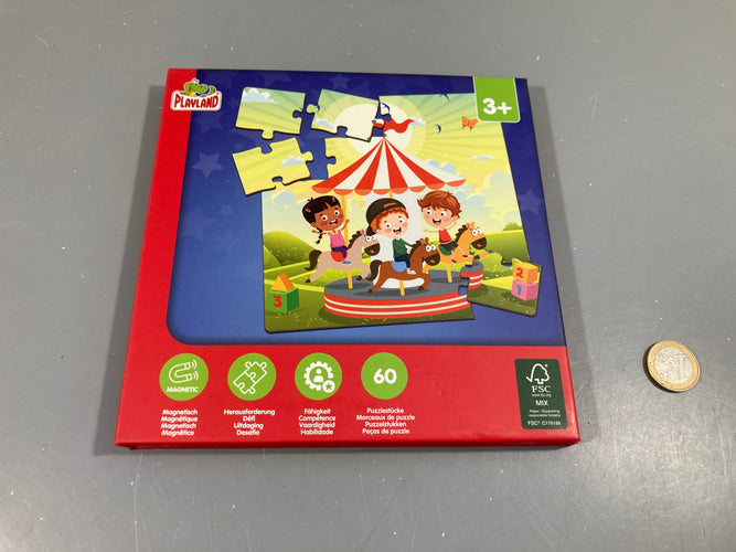 Parfait état-Puzzles magnétiques Playland  3x20 pcs +3a Complet!, moins cher chez Petit Kiwi
