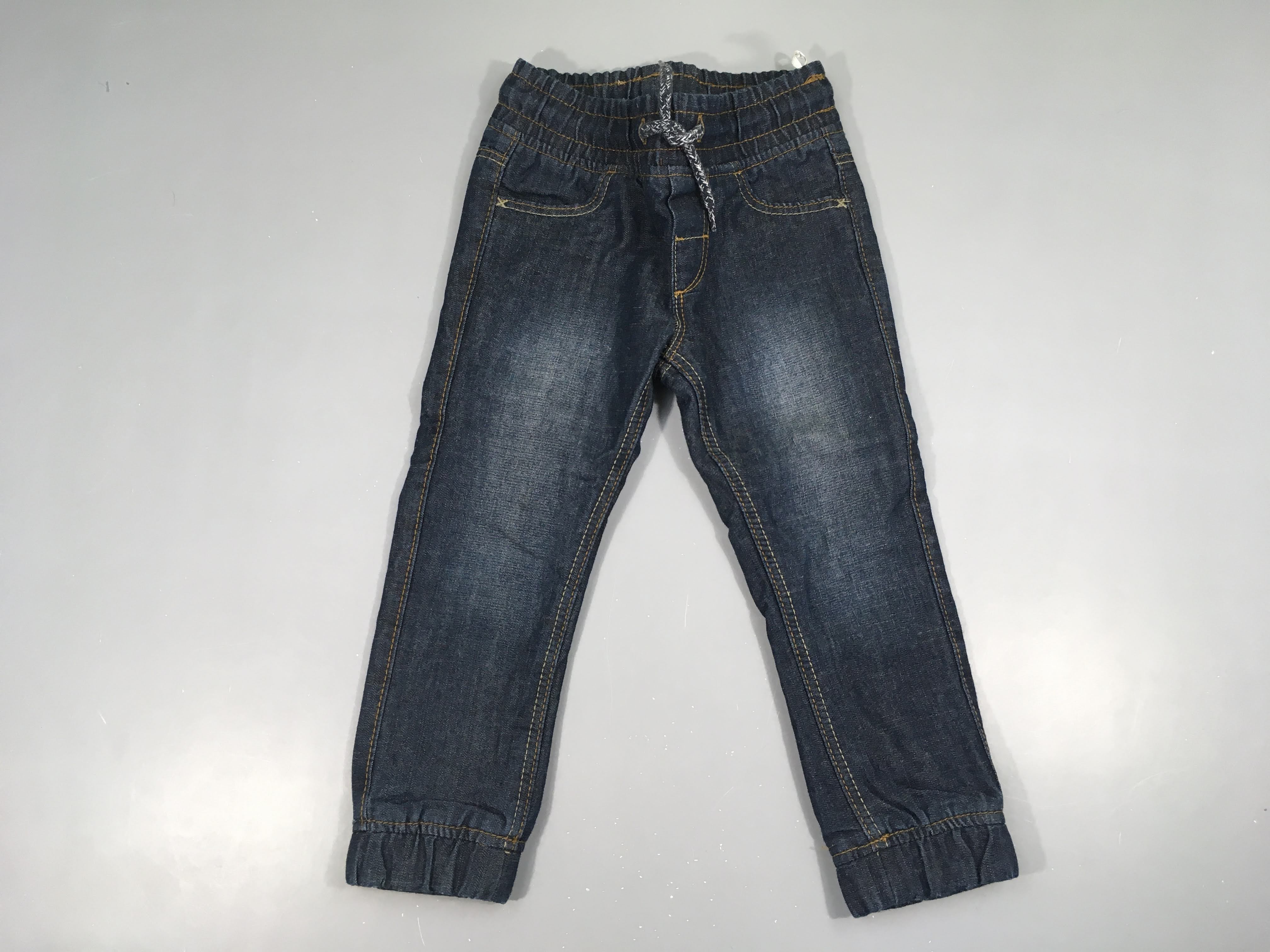 Pantalon denim doublé polar