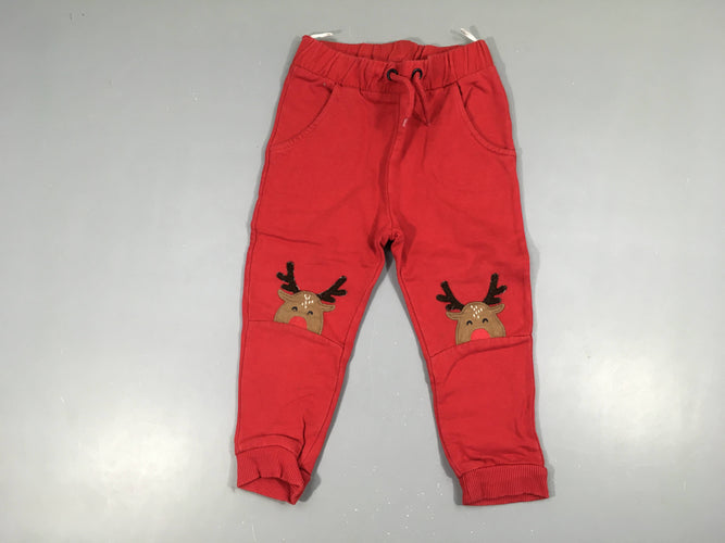 Pantalon molleton rouge rennes, moins cher chez Petit Kiwi