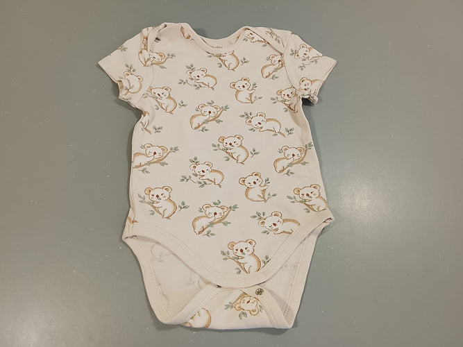 Body m.c rose pâle koalas, moins cher chez Petit Kiwi
