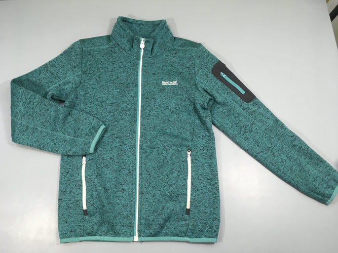 Polar zippé vert chiné Regatta, moins cher chez Petit Kiwi