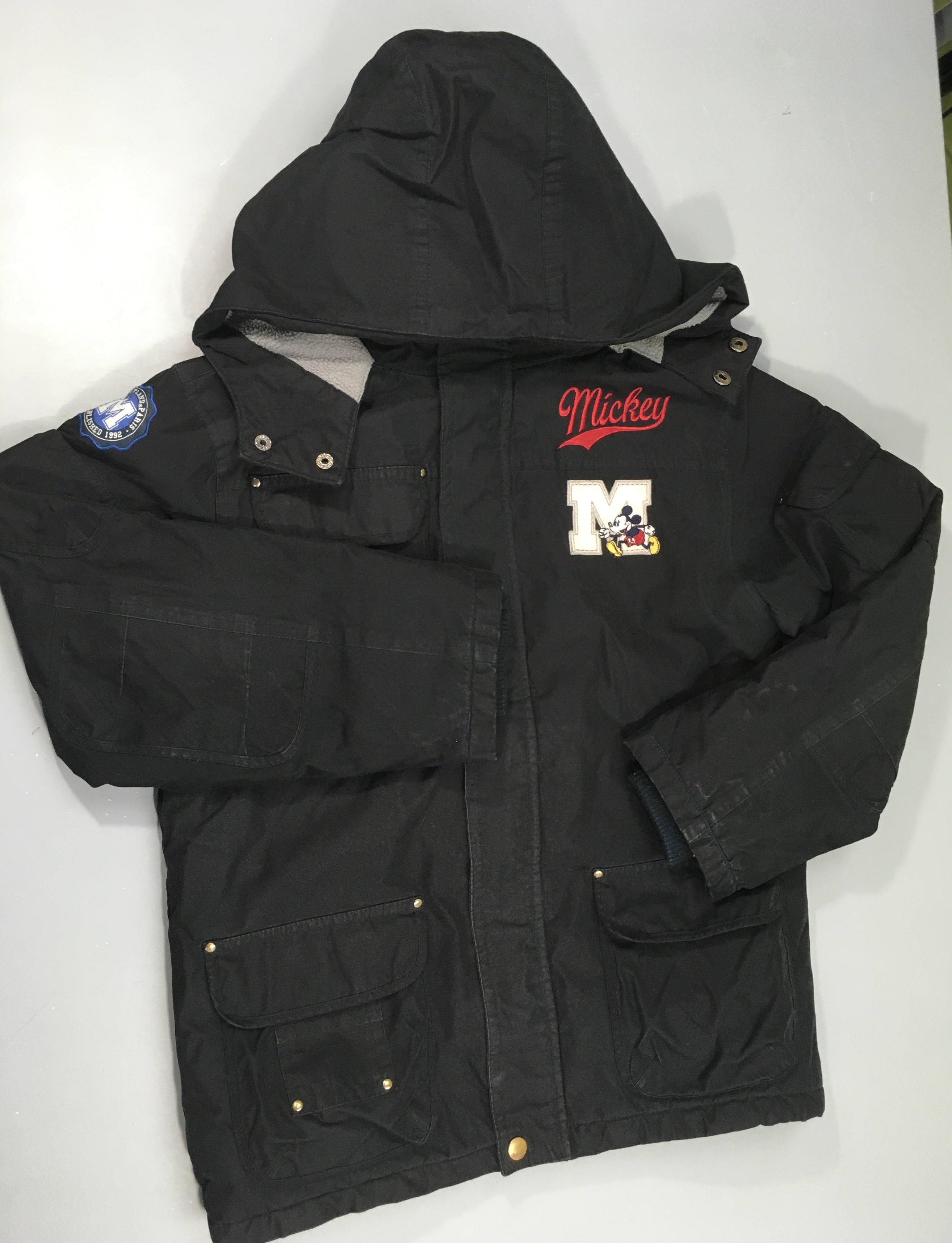 Manteau bleu marine Mickey doublé polar