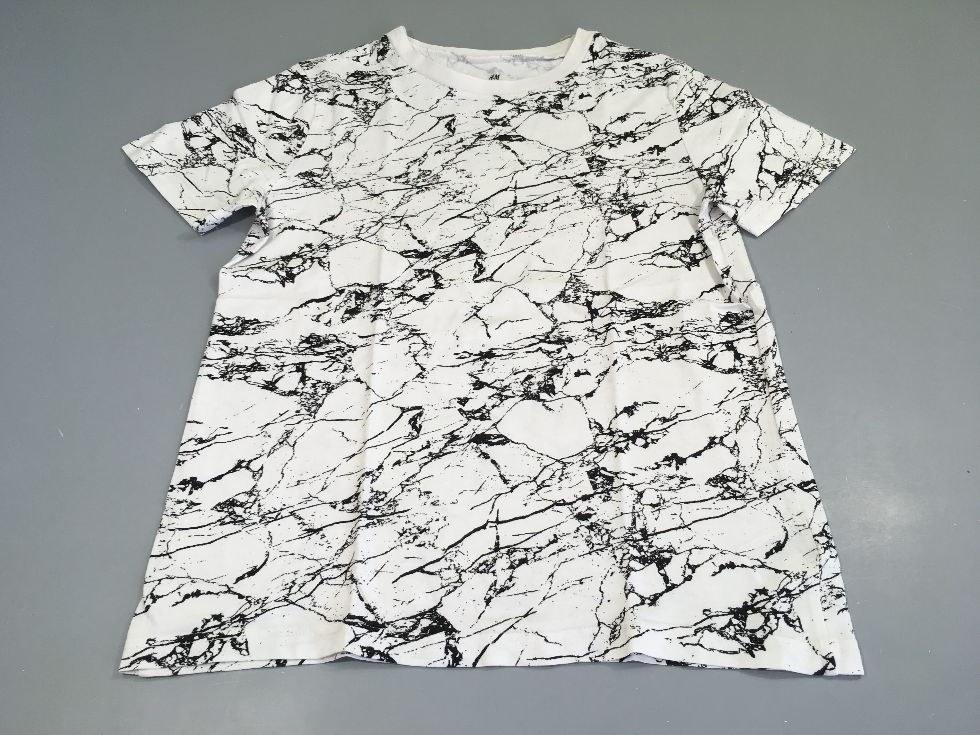 T-shirt m.c blanc/noir