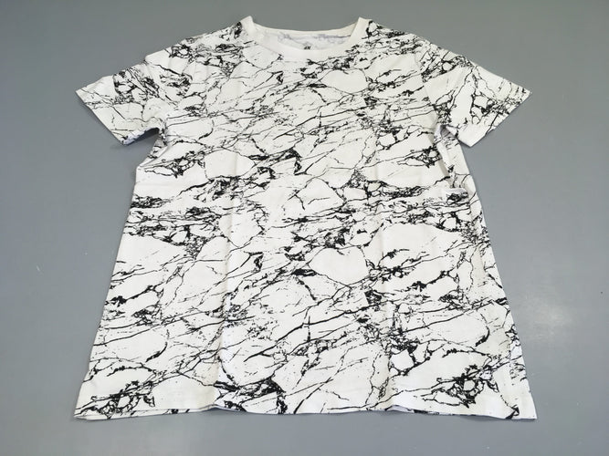 T-shirt m.c blanc/noir, moins cher chez Petit Kiwi