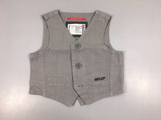 Blase s.m gris à carreaux, moins cher chez Petit Kiwi