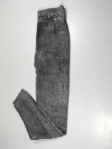Legging gris imprimé pantalon, moins cher chez Petit Kiwi