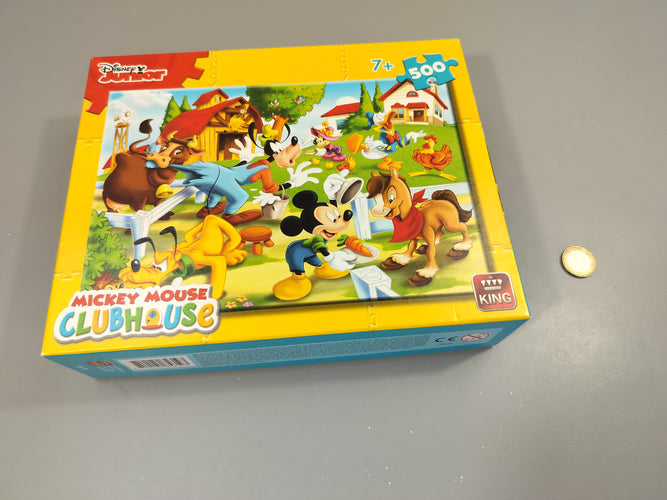 Puzzle Mickey Mousse Clubhouse 500pcs  7+ complet, moins cher chez Petit Kiwi