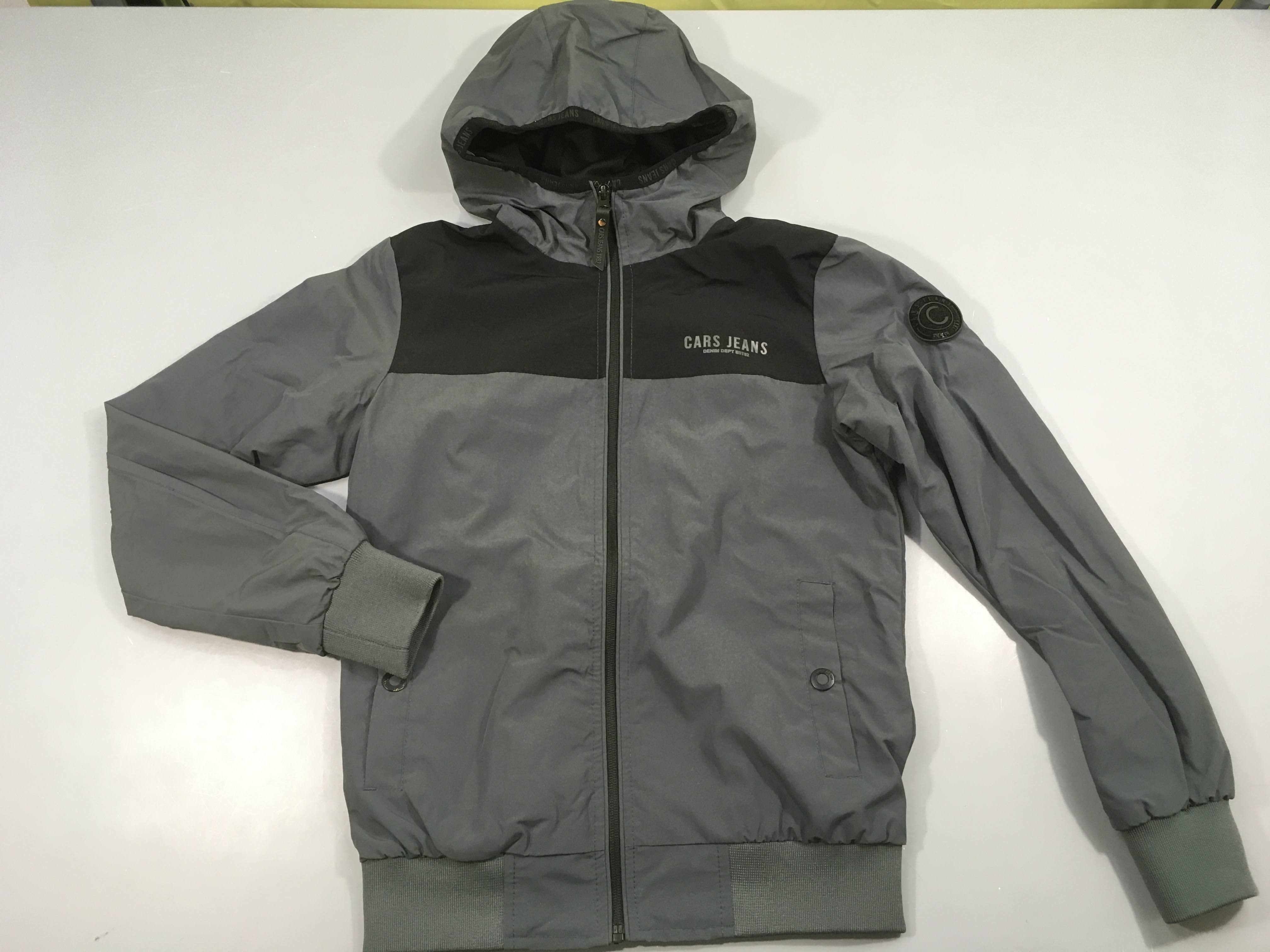 Veste légère à capuche gris-noire Cars Jeans