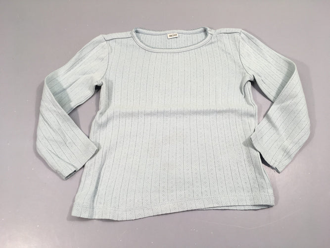 T-shirt m.l bleu clair ajouré, moins cher chez Petit Kiwi