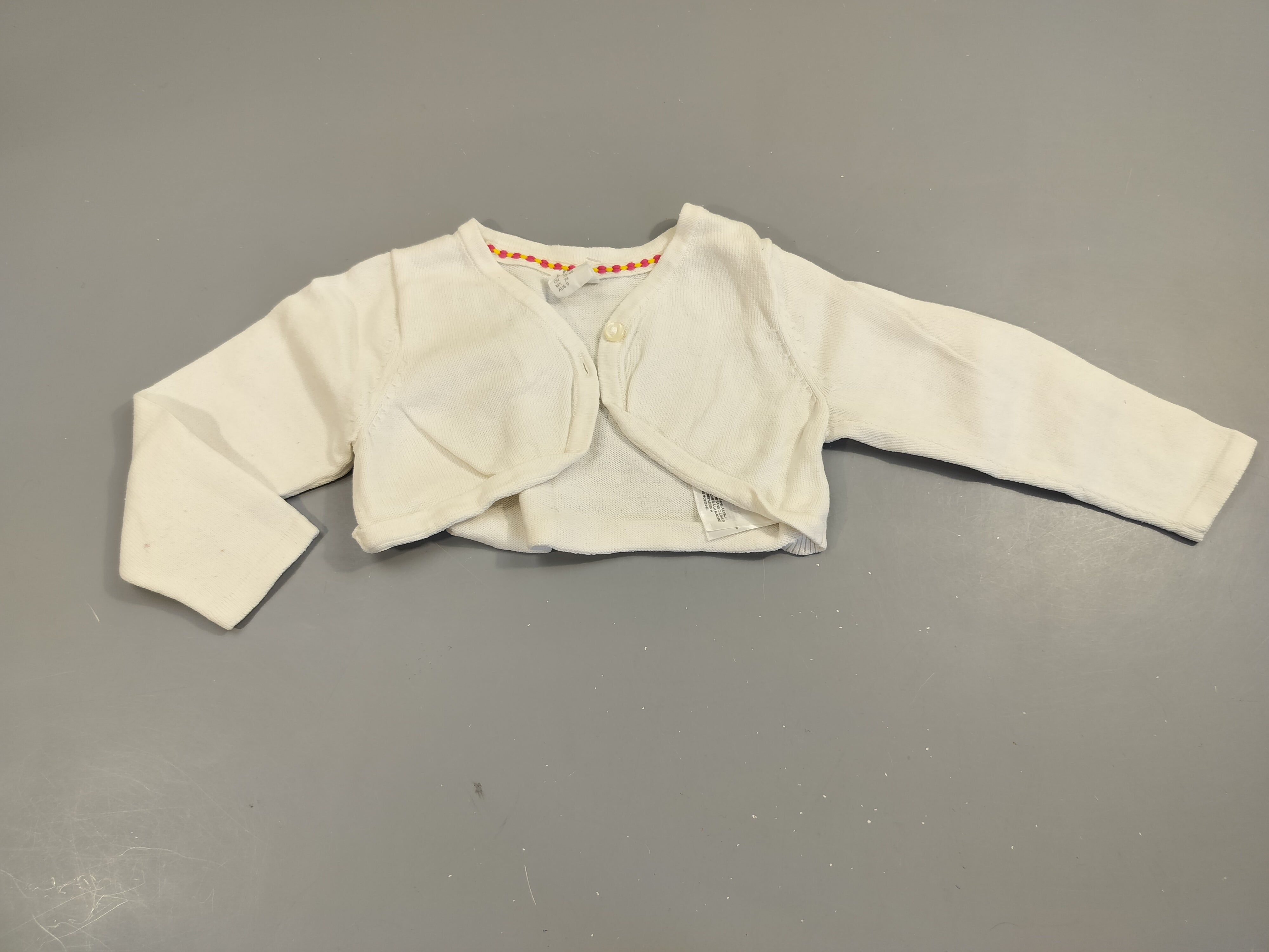 Boléro blanc 100% coton