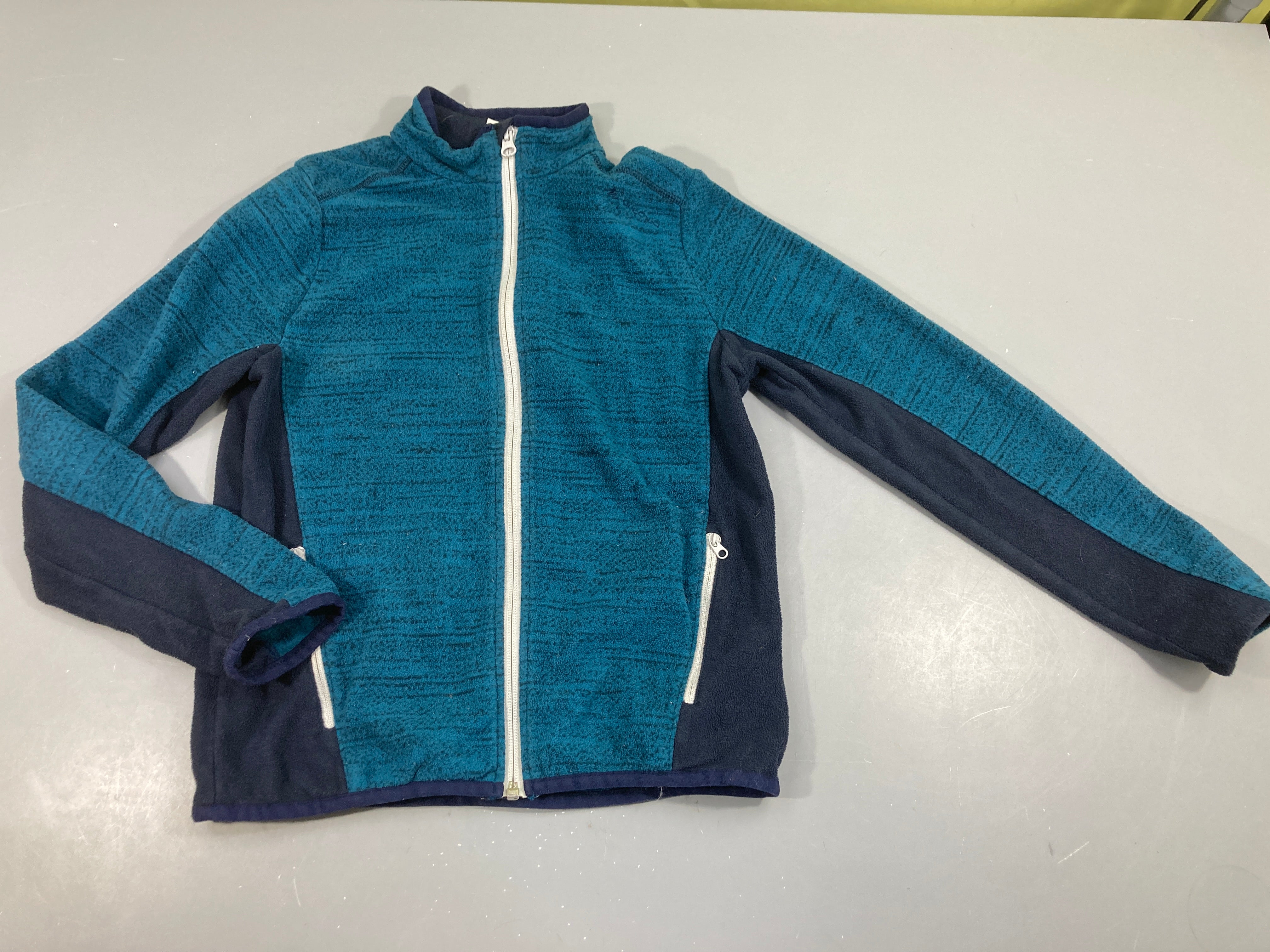 Polar zippé bleu chiné