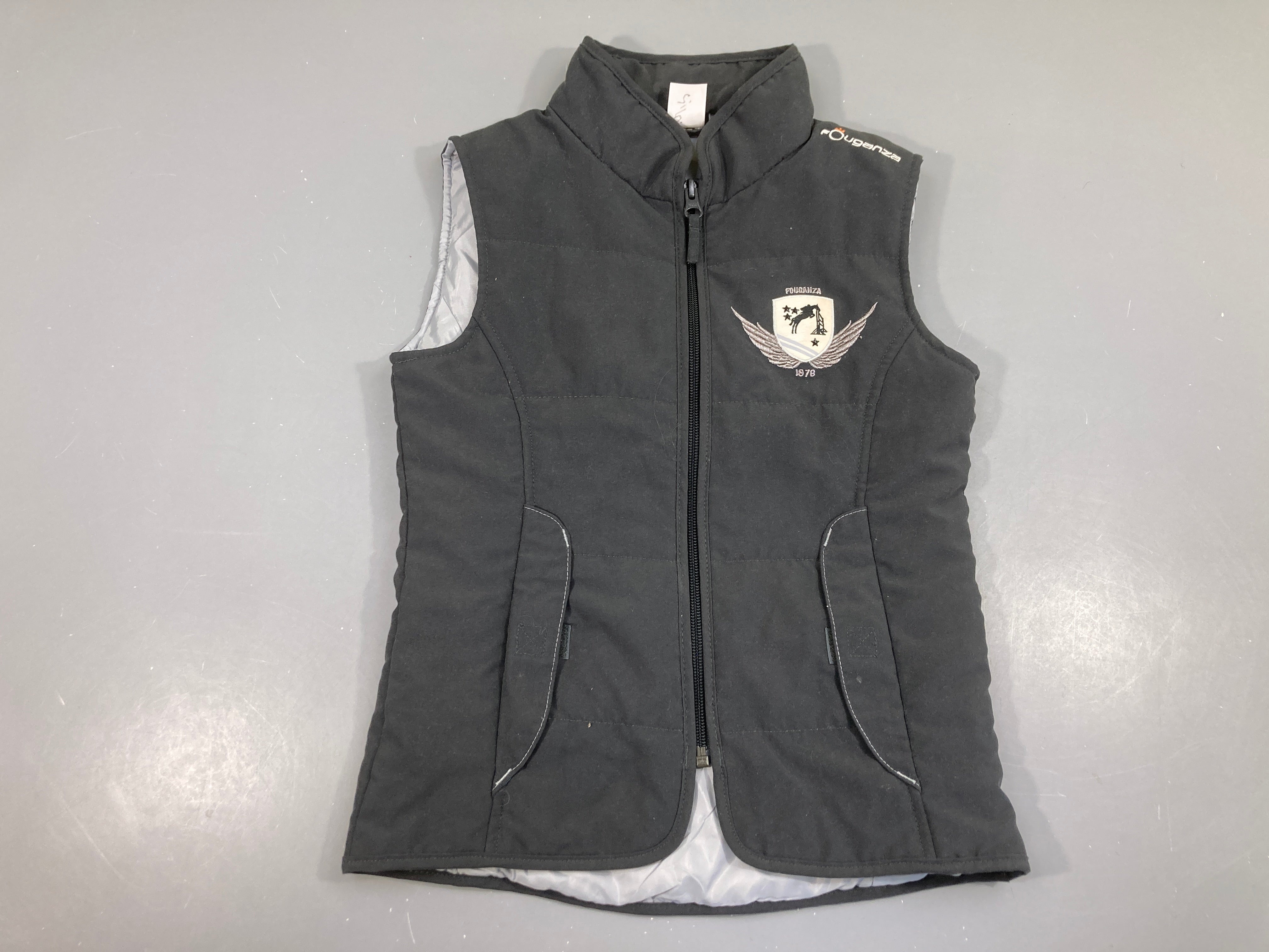 Bodywarmer d'équitation gris Fouganza