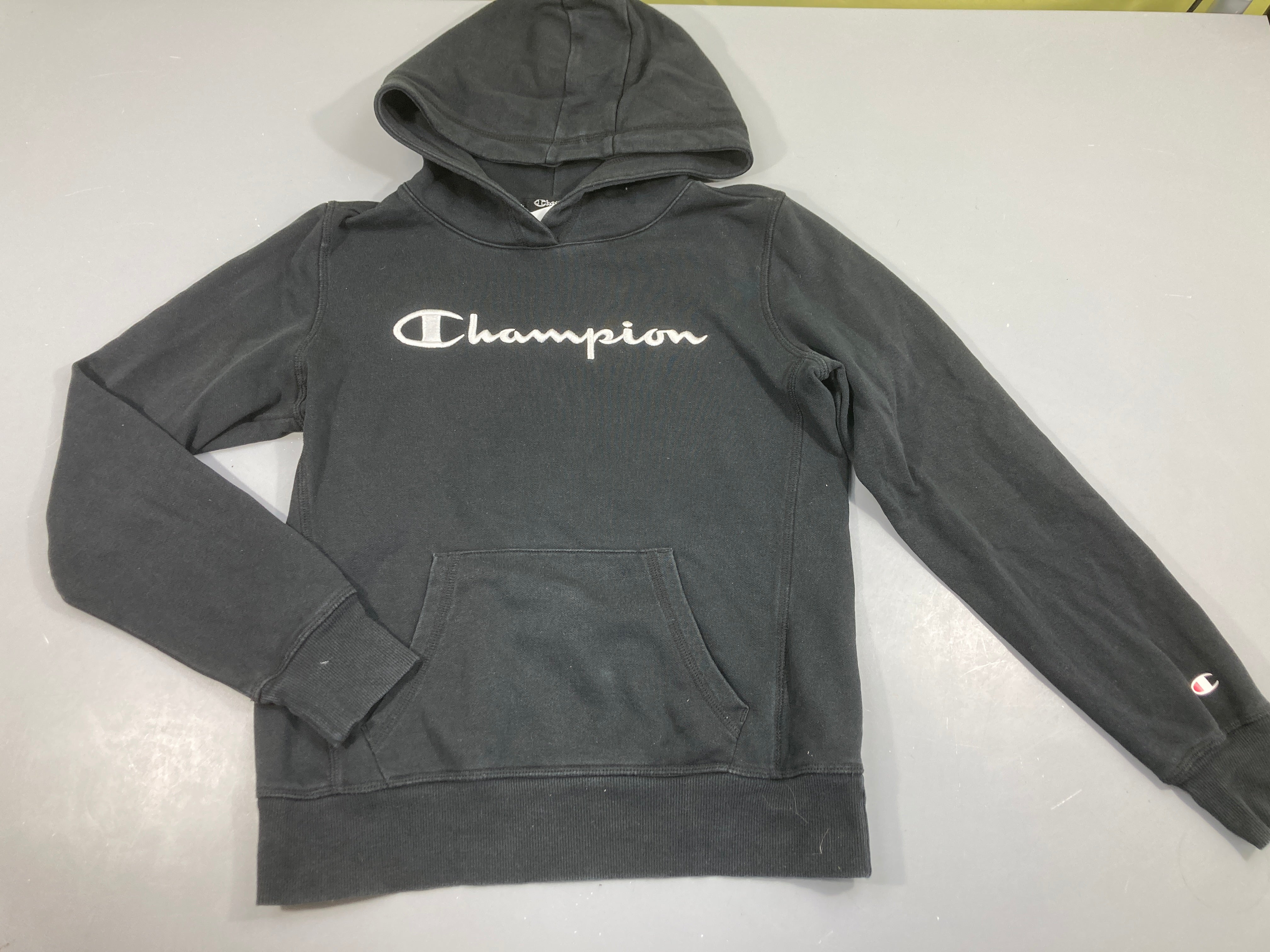 Sweat à capuche noir Champion