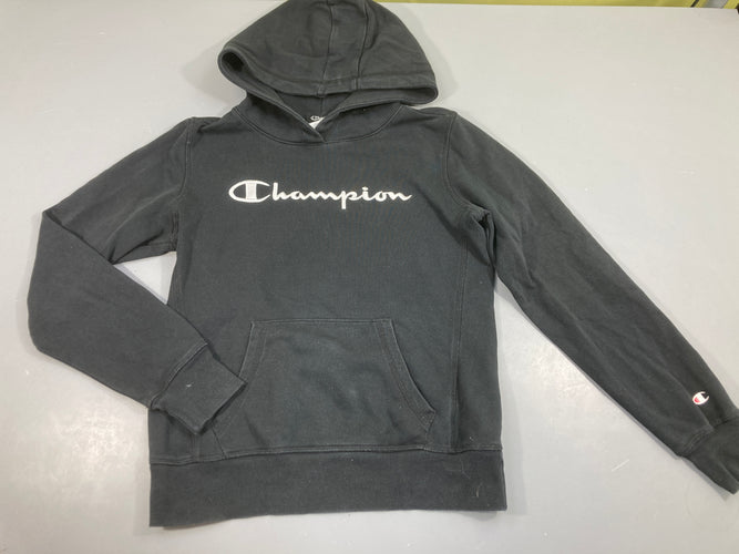 Sweat à capuche noir Champion, moins cher chez Petit Kiwi