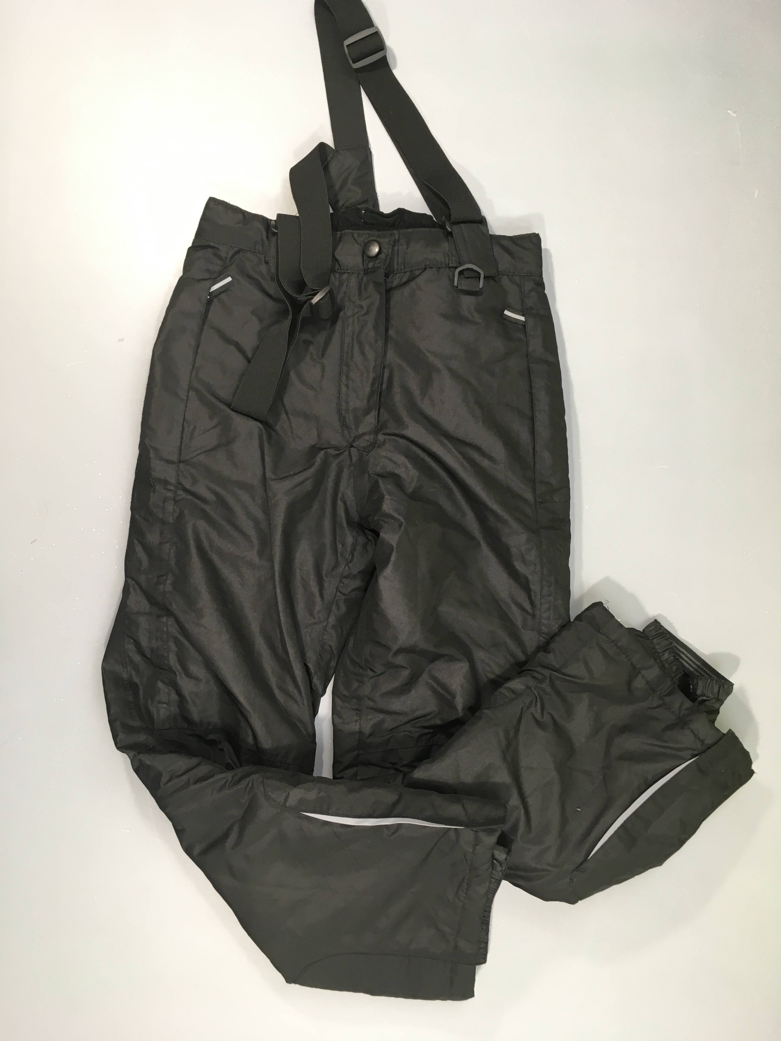 Pantalon de ski noir à bretelles, Crivit