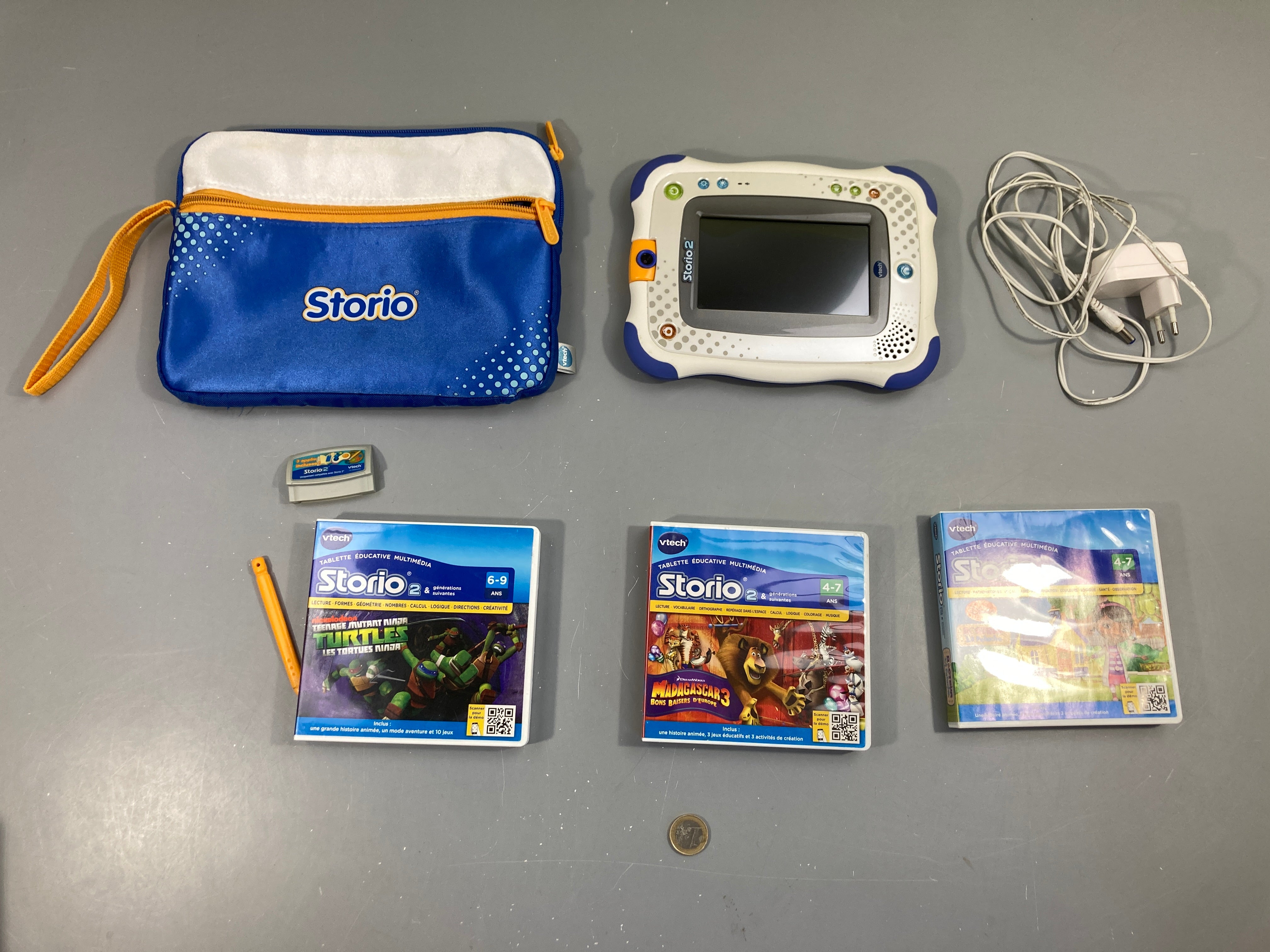 Storio 2 avec 3 jeux et chargeur