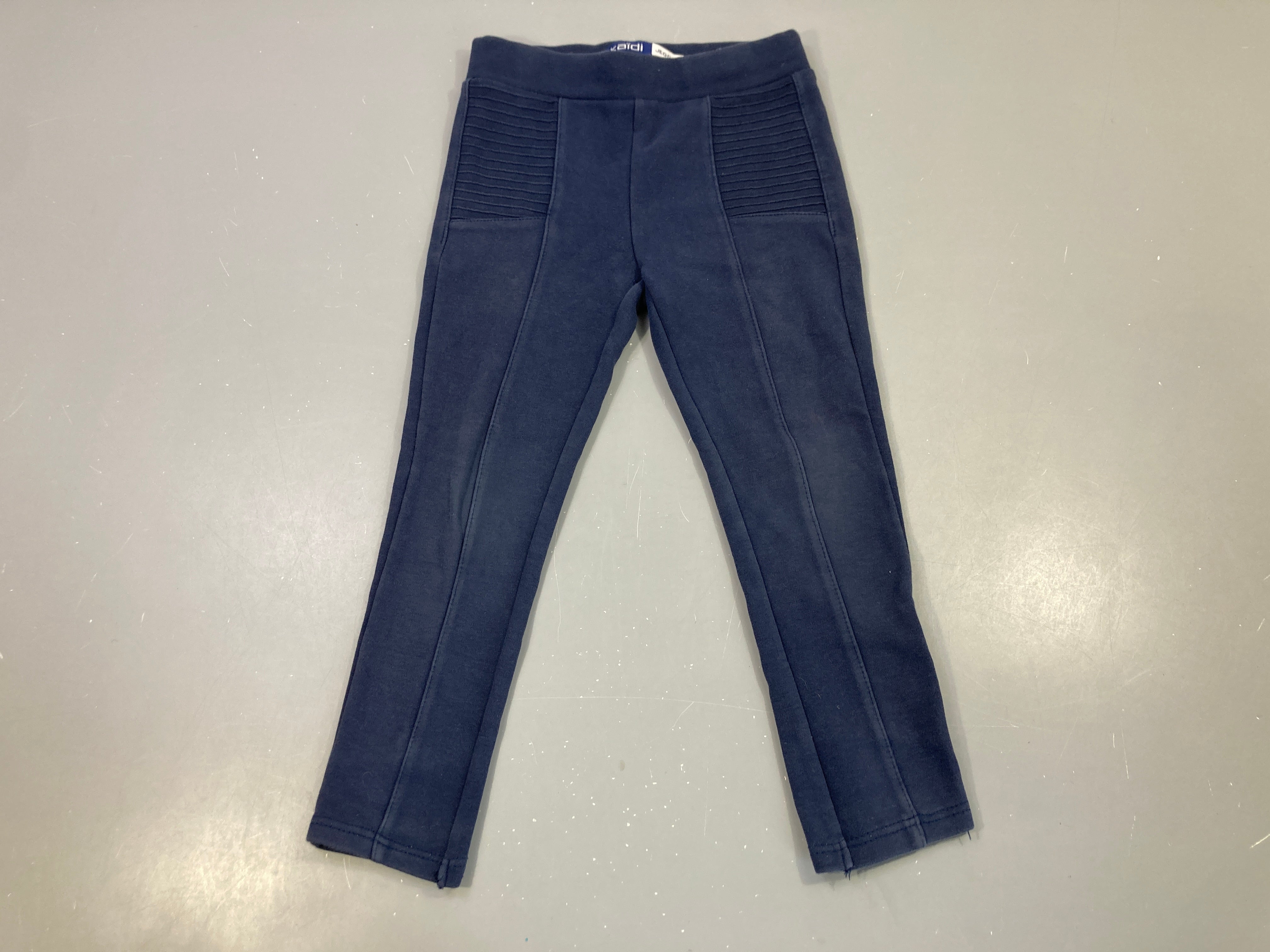 Tregging bleu marine relief