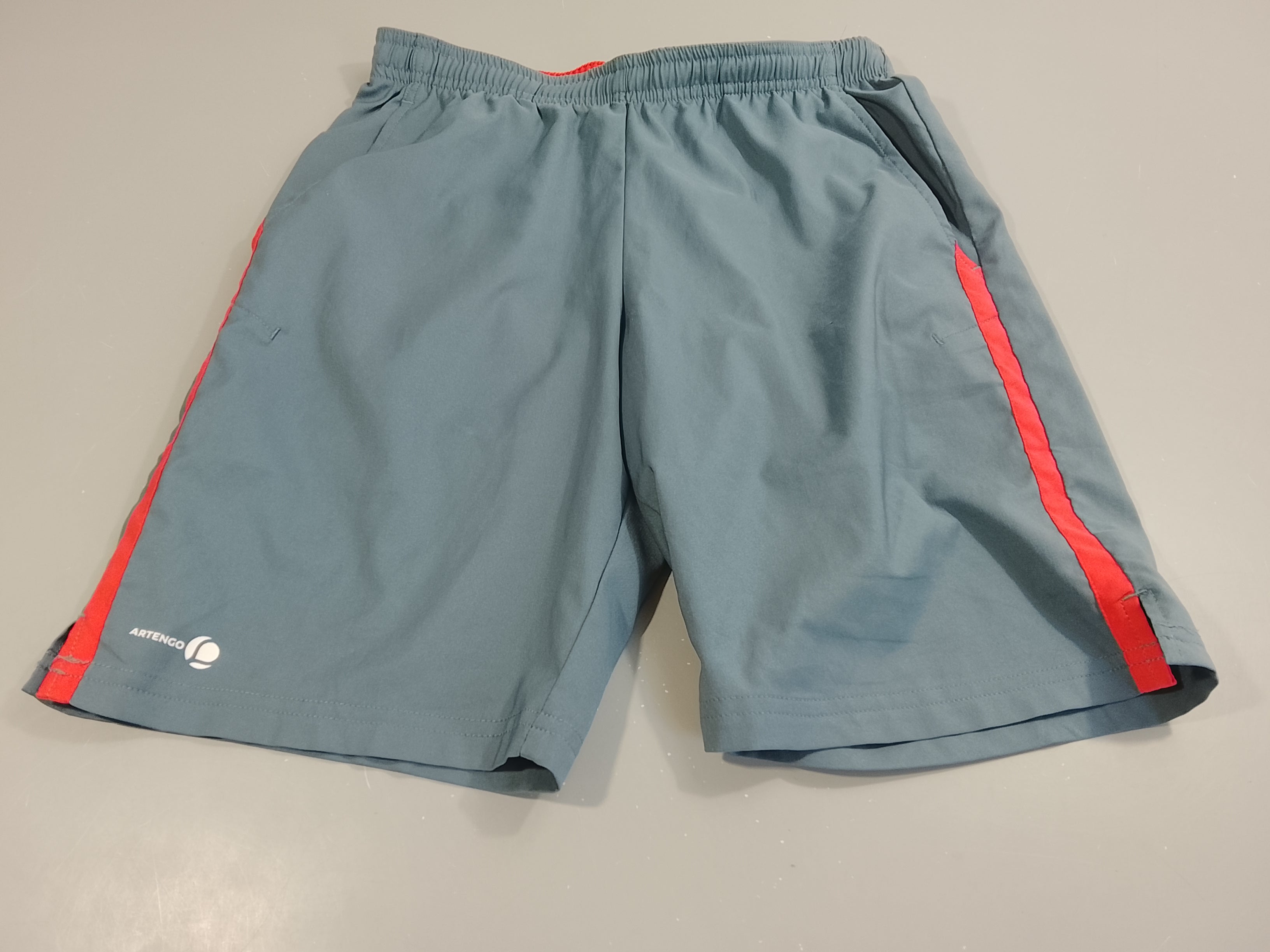 Short de sport bleu/ orange  