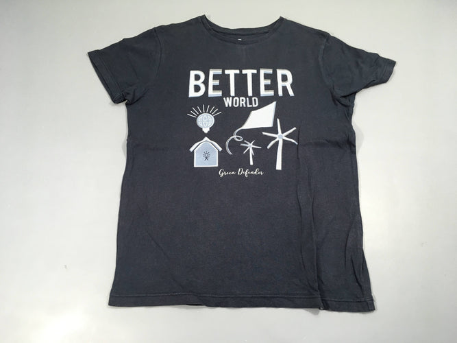 T-shirt m.c brique dégradé gris, bonjour hello ..., moins cher chez Petit Kiwi