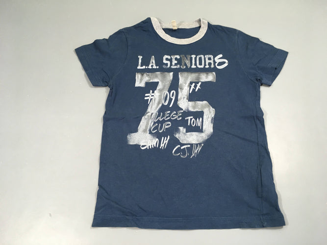 T-shirt m.c bleu foncé , LA senors 75, moins cher chez Petit Kiwi