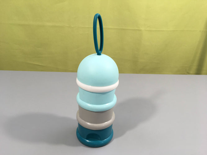Beaba doseur de lait en poudre : 3 boîtes empilables beige/vert d'eau Traces Usure, moins cher chez Petit Kiwi
