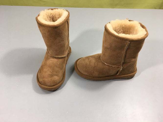 Bottes style UGG beiges fourrées, 30, moins cher chez Petit Kiwi
