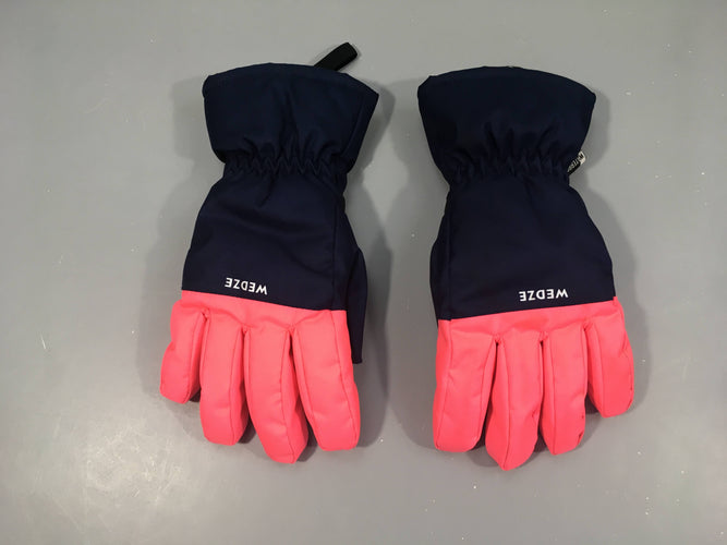 Gants de ski bleu marine/ rose Wed'ze, moins cher chez Petit Kiwi